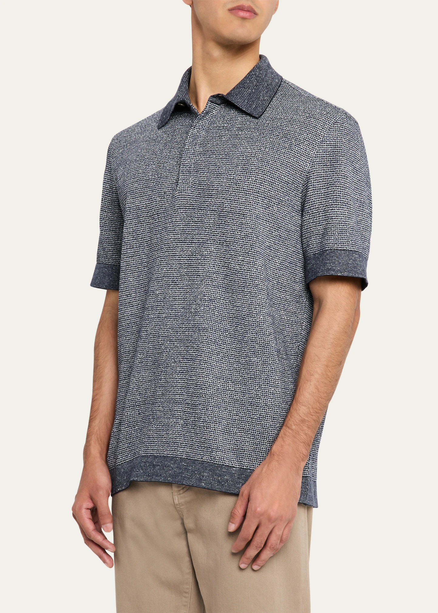 Men's Heathered Polo