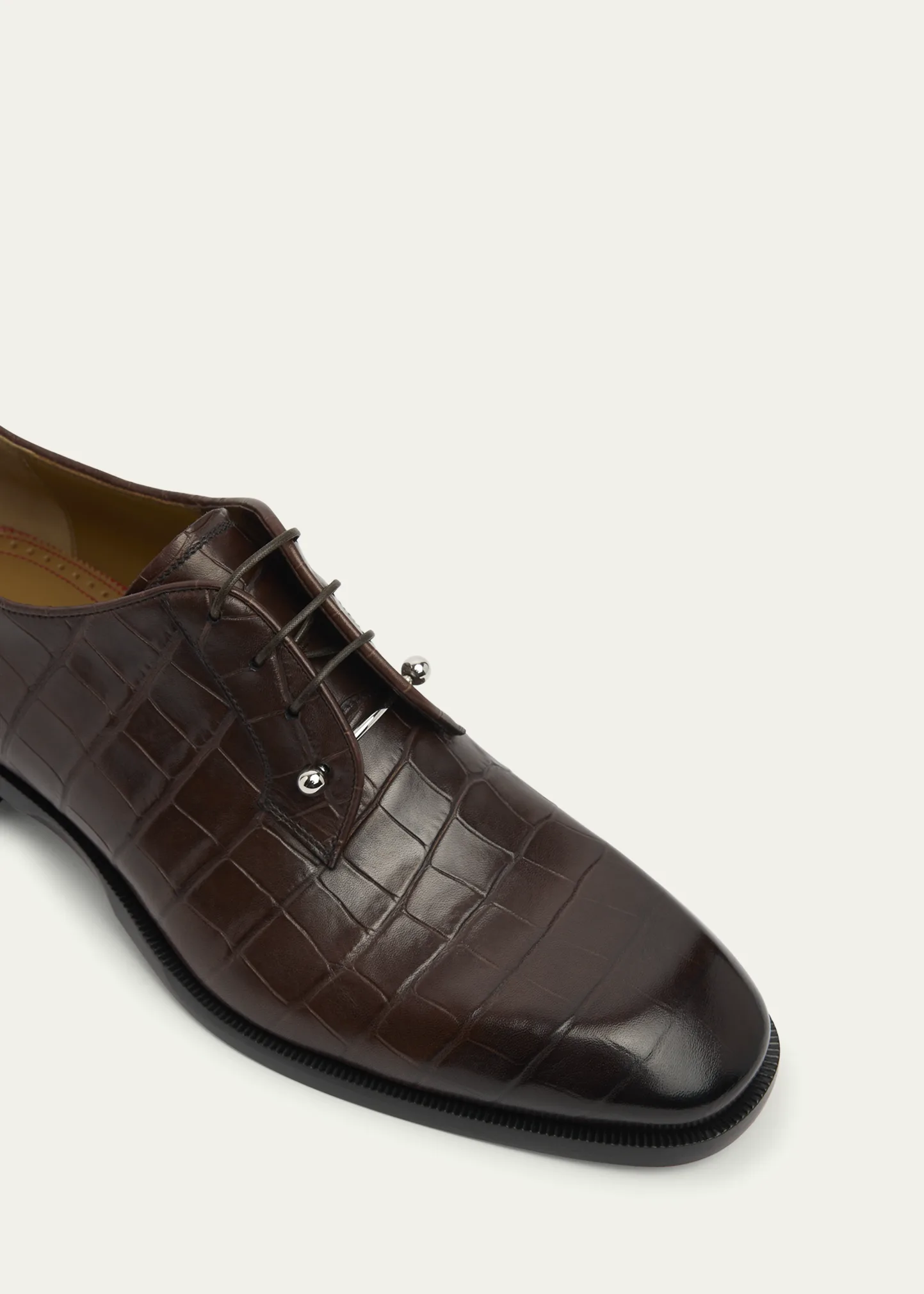 Men's Chambeliss Croc-Effect Leather Derby Shoes 11 Men's Chambeliss Croc-Effect Leather Derby Shoes