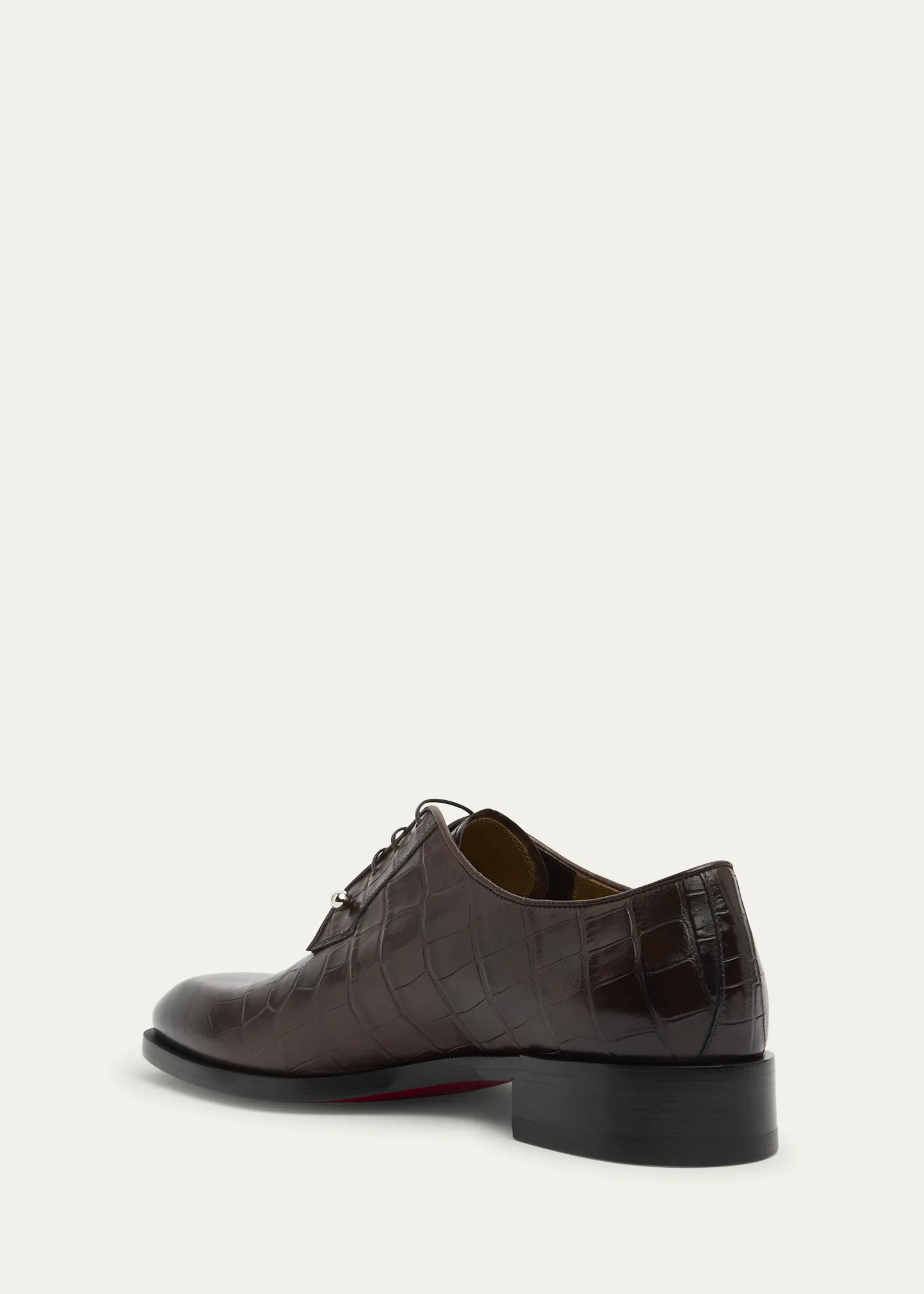 Men's Chambeliss Croc-Effect Leather Derby Shoes