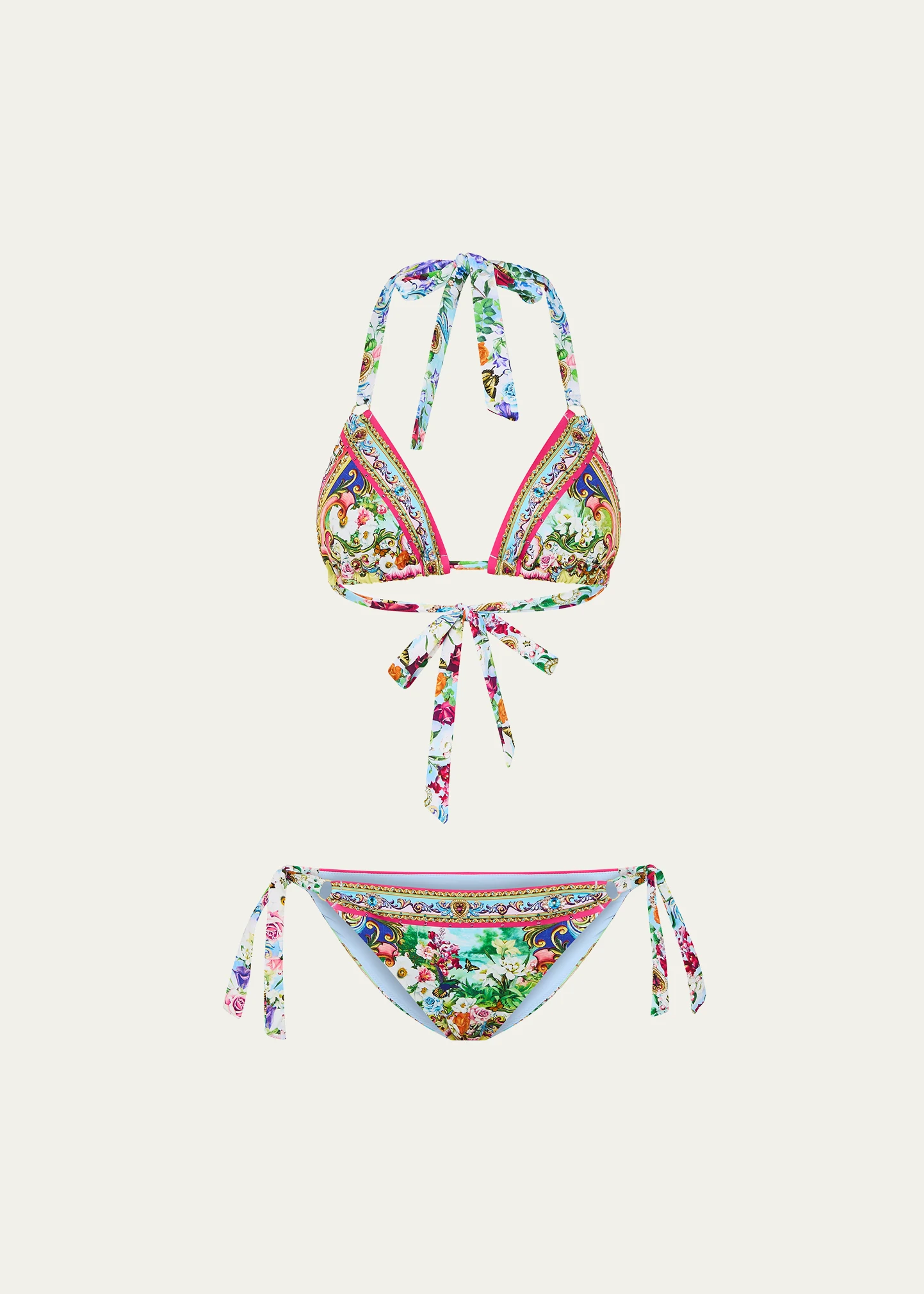 Spirit of Santa Maria Soft Tie Triangle Two-Piece Swimsuit