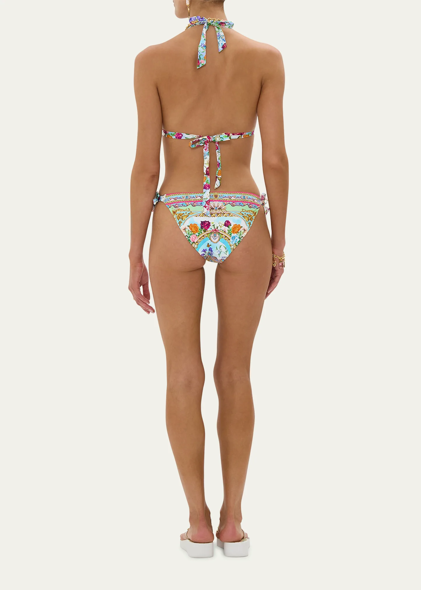Spirit of Santa Maria Soft Tie Triangle Two-Piece Swimsuit