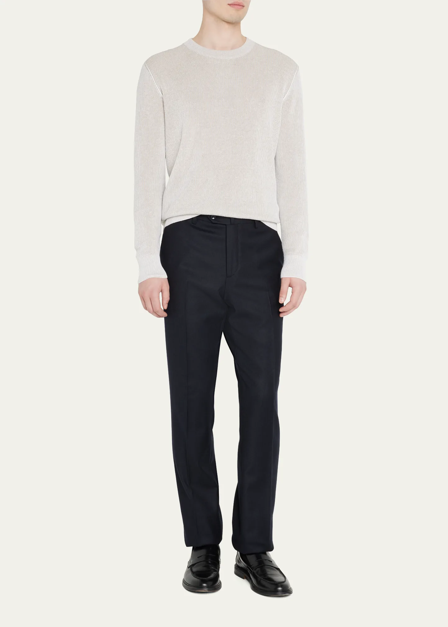Men's Four-Pocket Wool-Cashmere Trousers