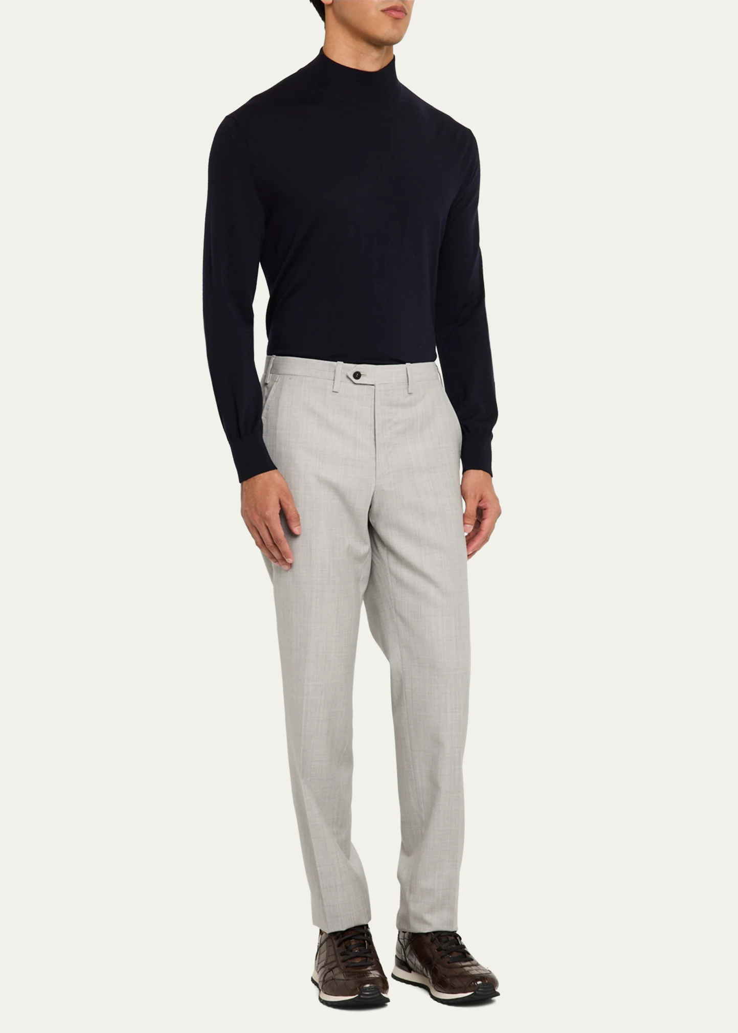 Men's 15 Micron Flat-Front Trousers