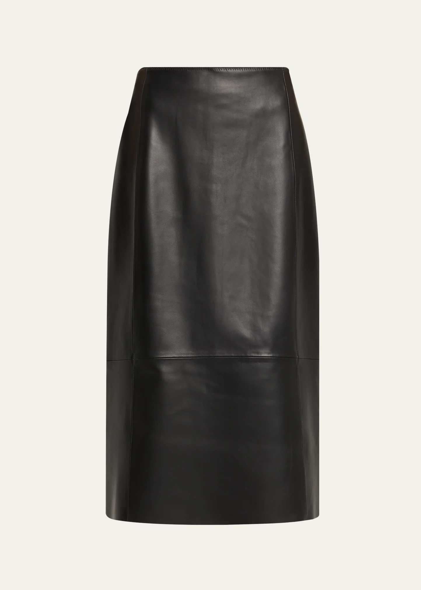 Straight Leather Skirt