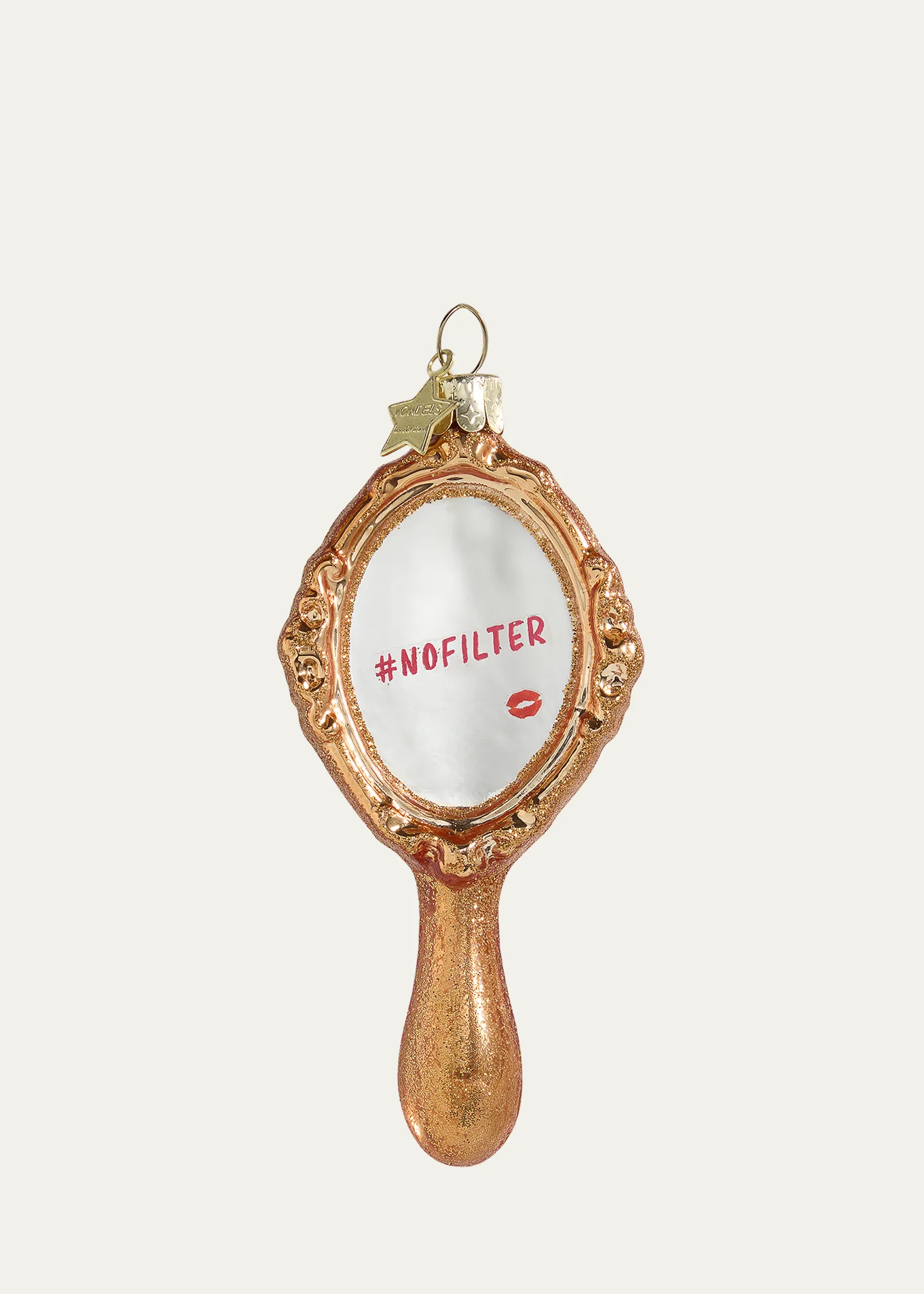 No Filter Hand Mirror Christmas Ornament