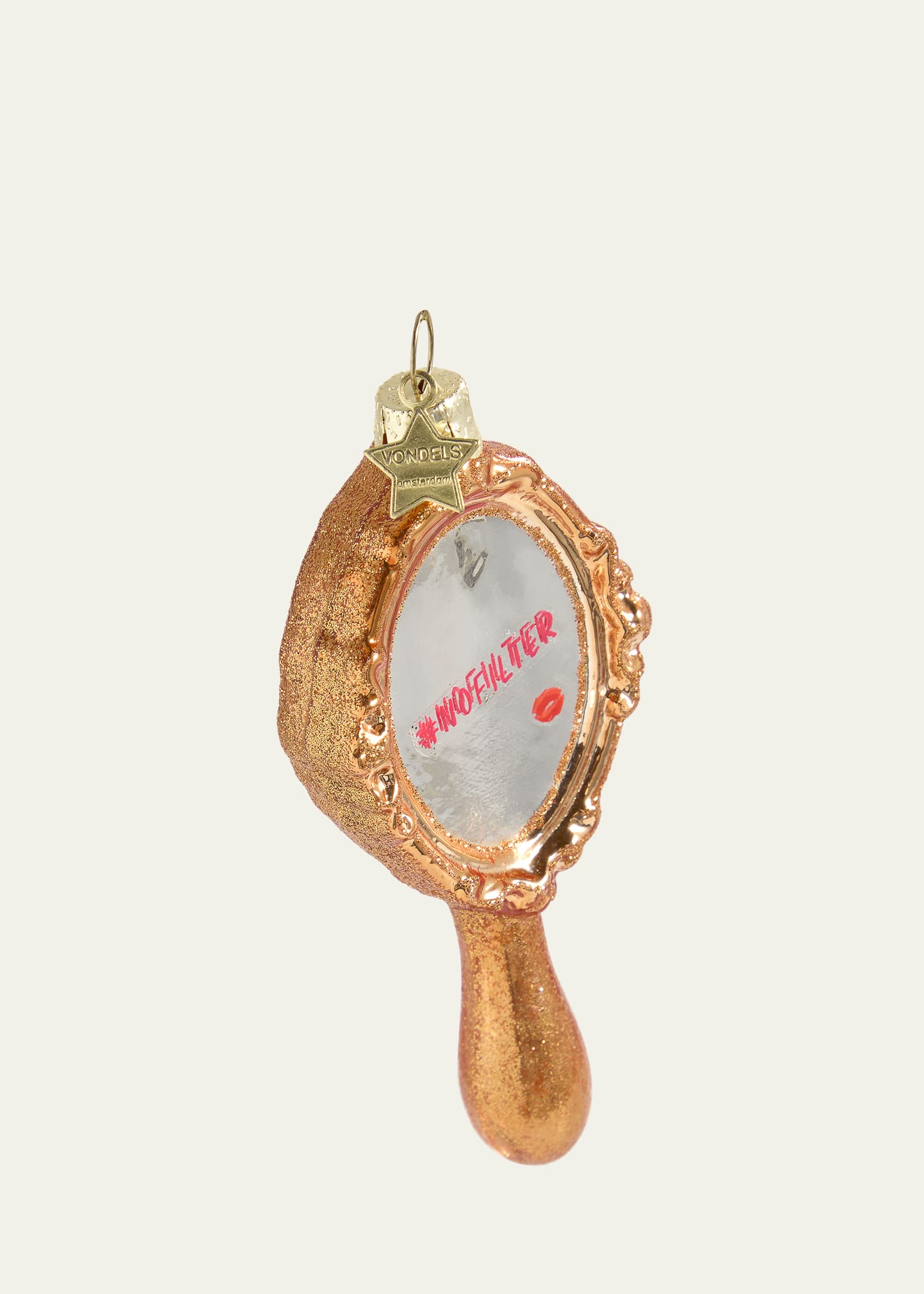 No Filter Hand Mirror Christmas Ornament