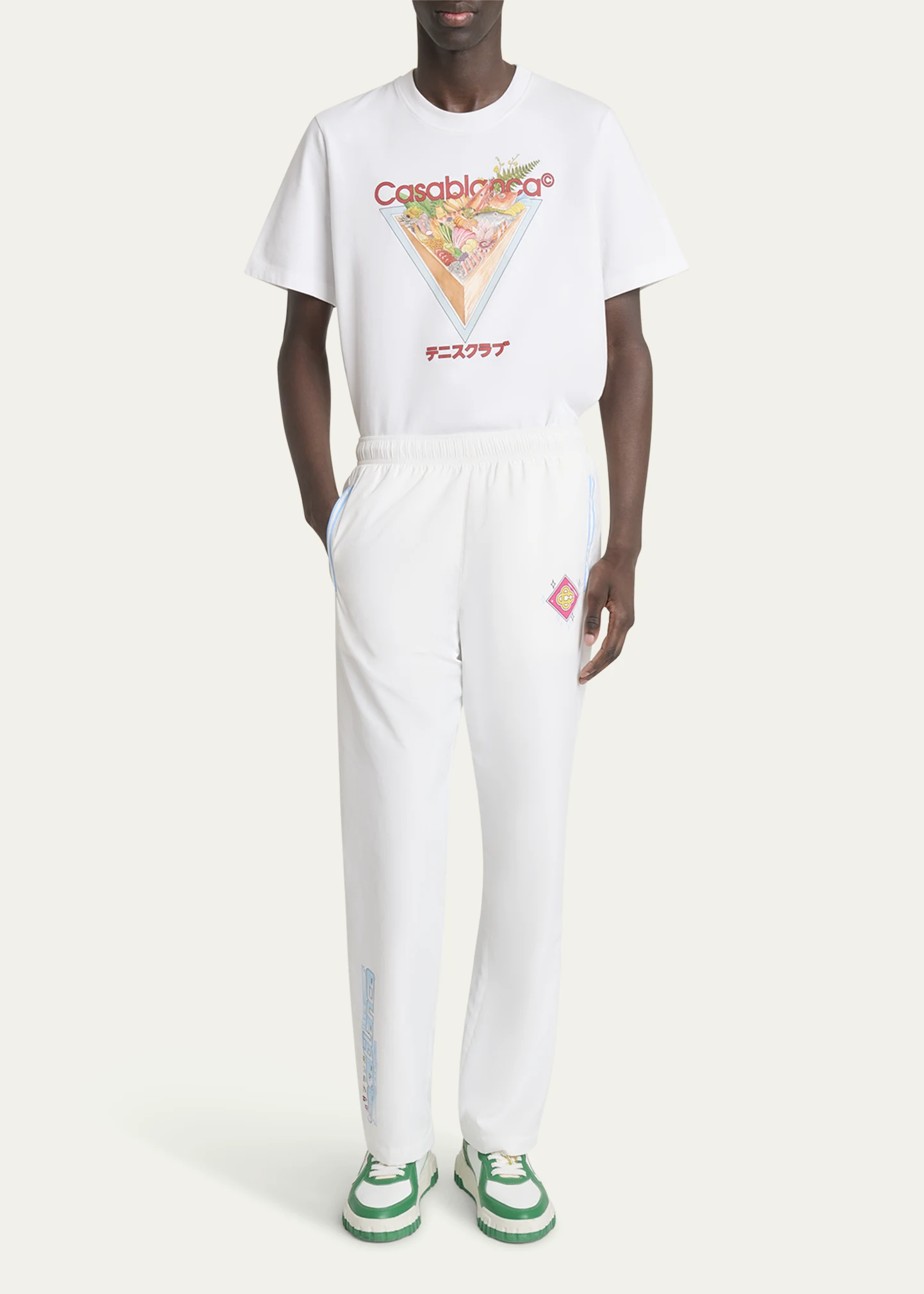 Men's Taffeta Sporty Logo Joggers