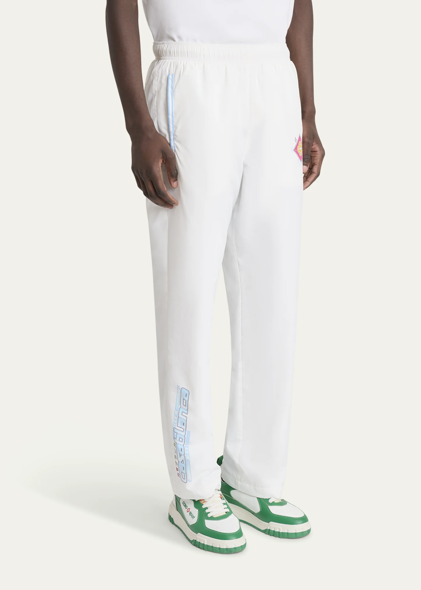 Men's Taffeta Sporty Logo Joggers